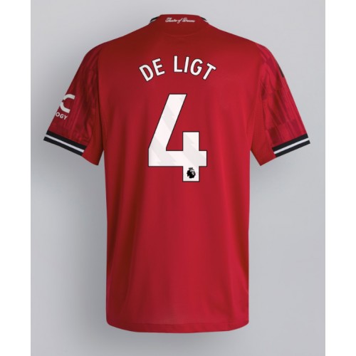 Fotbalové Dres Manchester United Matthijs de Ligt #4 Domácí 2025-26 Krátký Rukáv